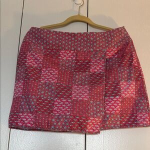 Vineyard Vines Pink Patchwork Mini Skirt
